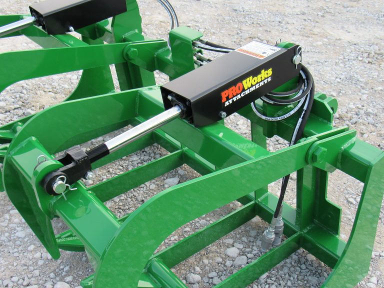 60″ Dual Cylinder Root Bucket Grapple Attachment Fits John Deere Loader ...