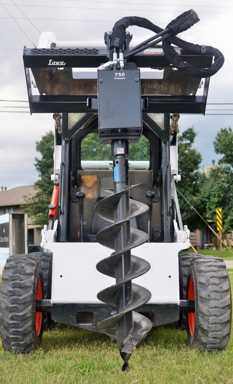 Lowe 750 Classic Round Auger Drive with 12″ Wide Bit Fits Skid Steer ...