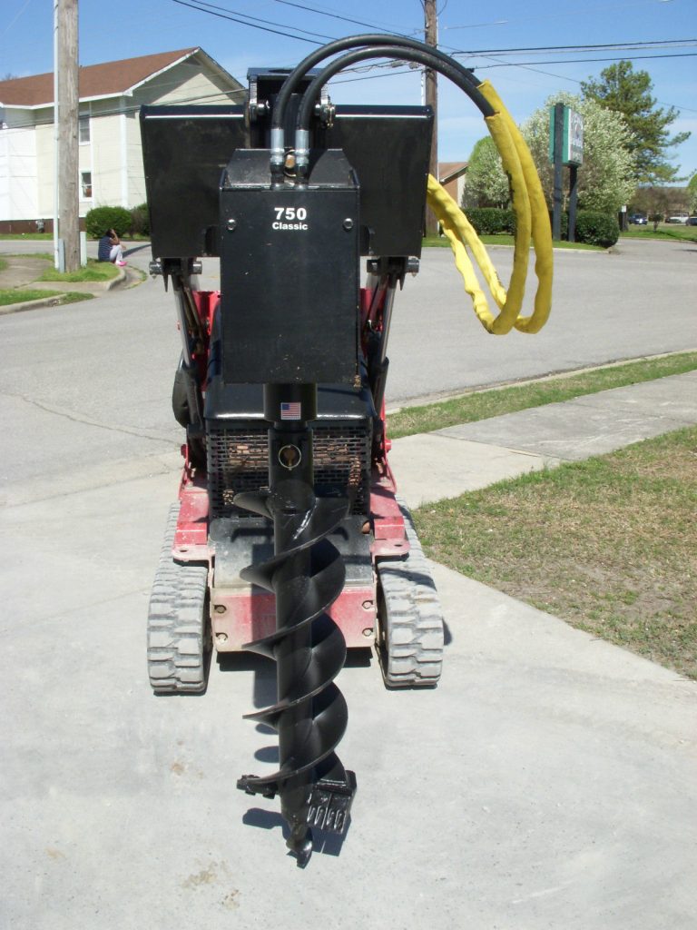 Lowe 750 Classic Round Auger Drive with 9″ Bit Fits Mini Skid Steer ...