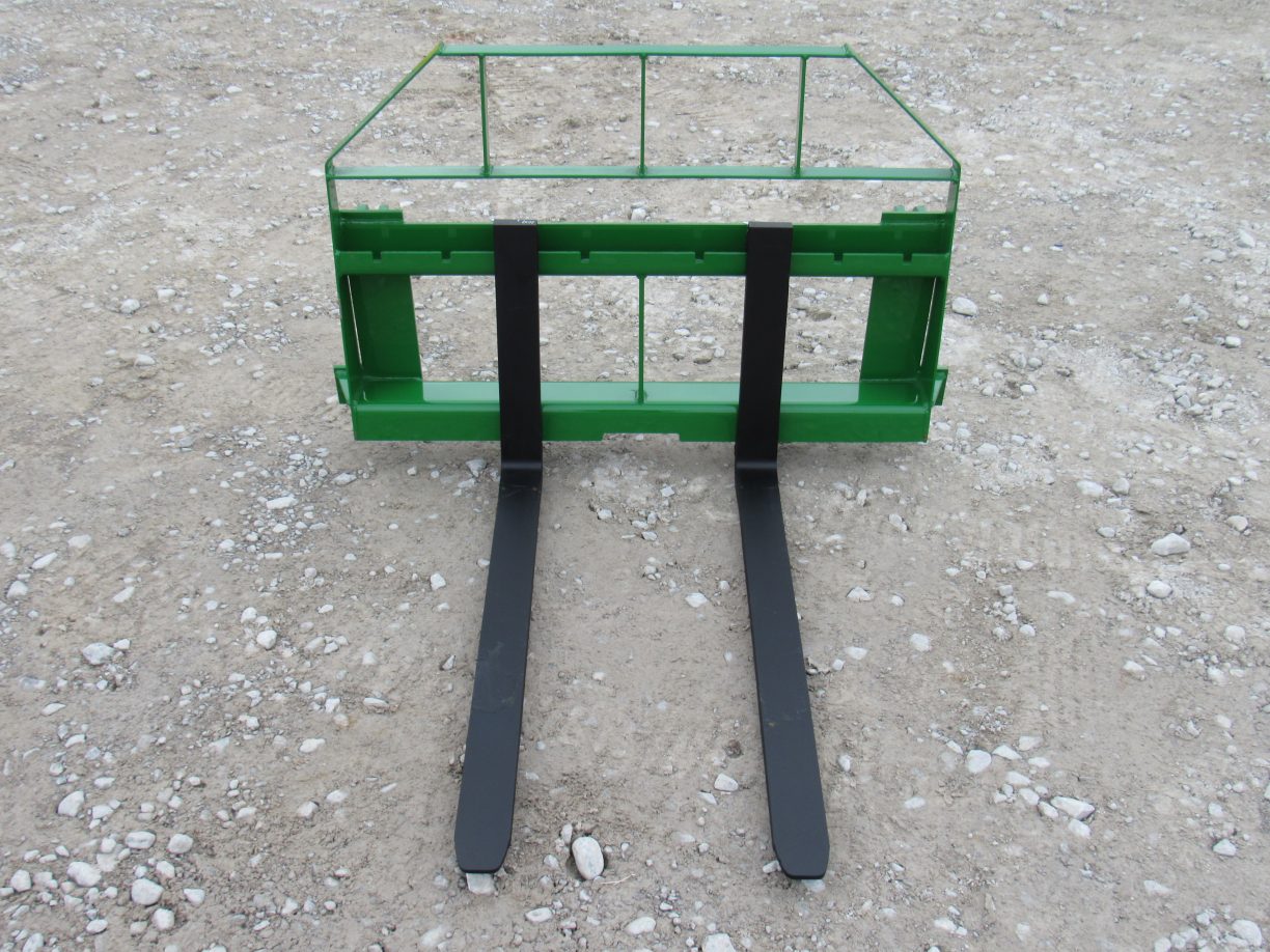 Compact Tractor Pallet Fork Frame with 42″ 2,200 Pound Pallet Forks