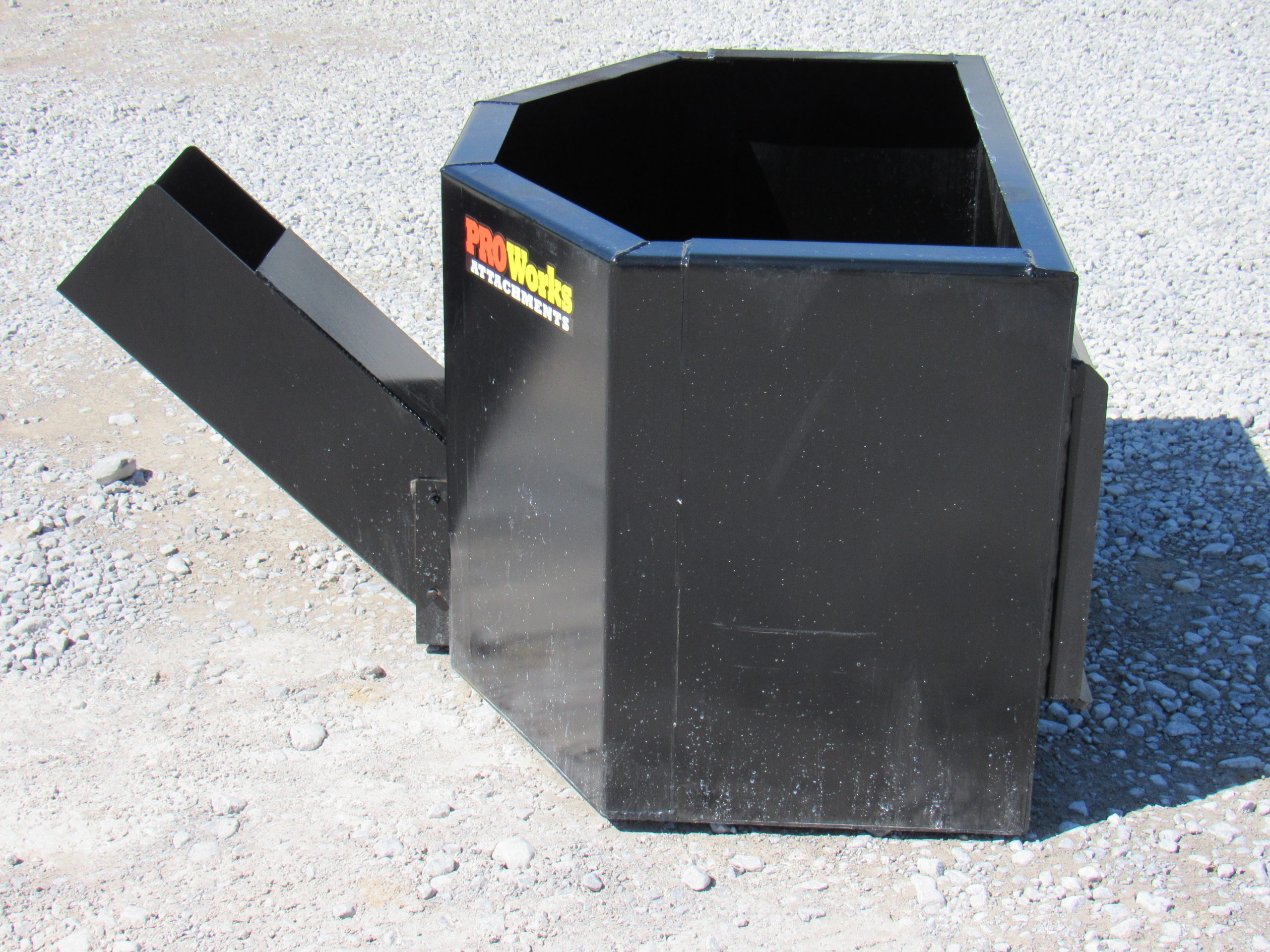 Mini Skid Steer Auger Concrete Mixer Bucket Attachment - 3.5 Cu Yd