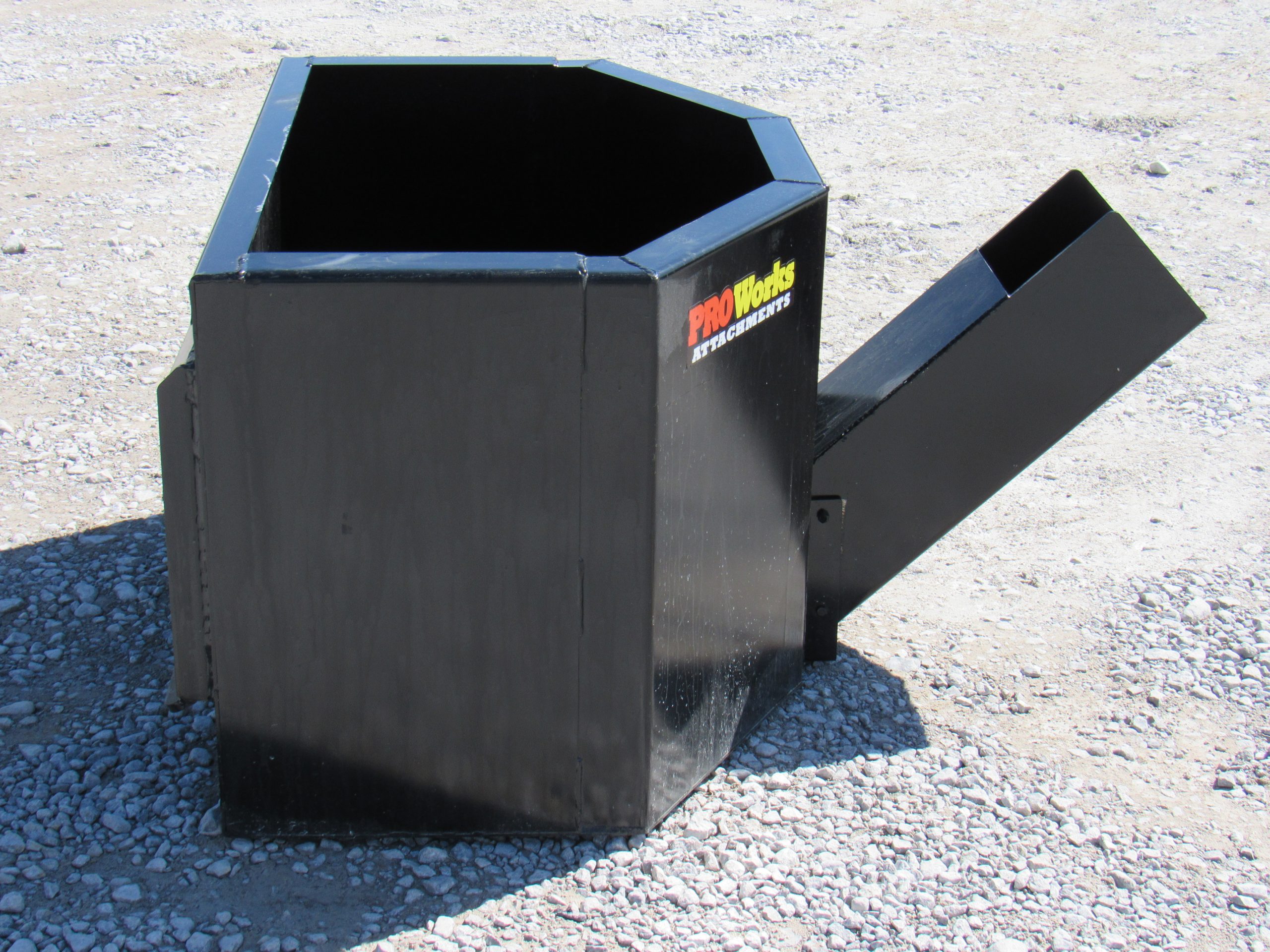 58 Cubic Yard Concrete Dispensing Bucket Attachment Fits Skid Steer