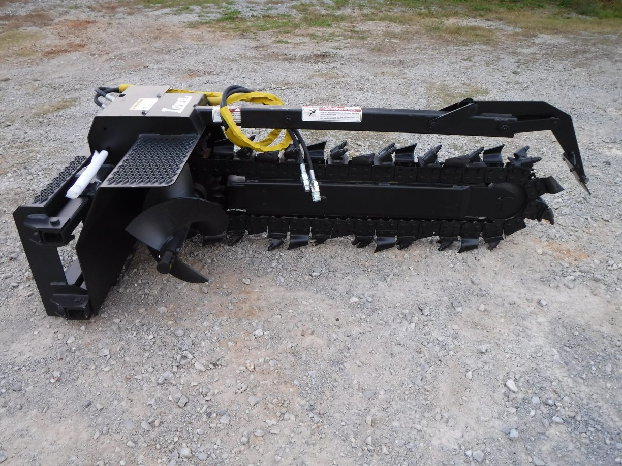 Lowe XR-21 48″ x 6″ Trencher with Half Rock/Half Frost Chain Fits Skid ...