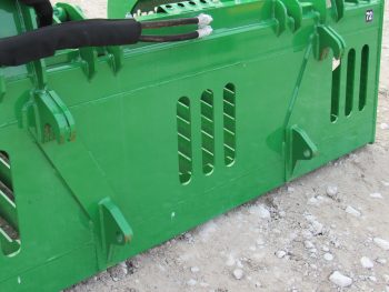 PRO Works 72" Extreme Heavy Duty Rock Bucket Grapple with Teeth and Grease Fittings Euro Global Attachment Green