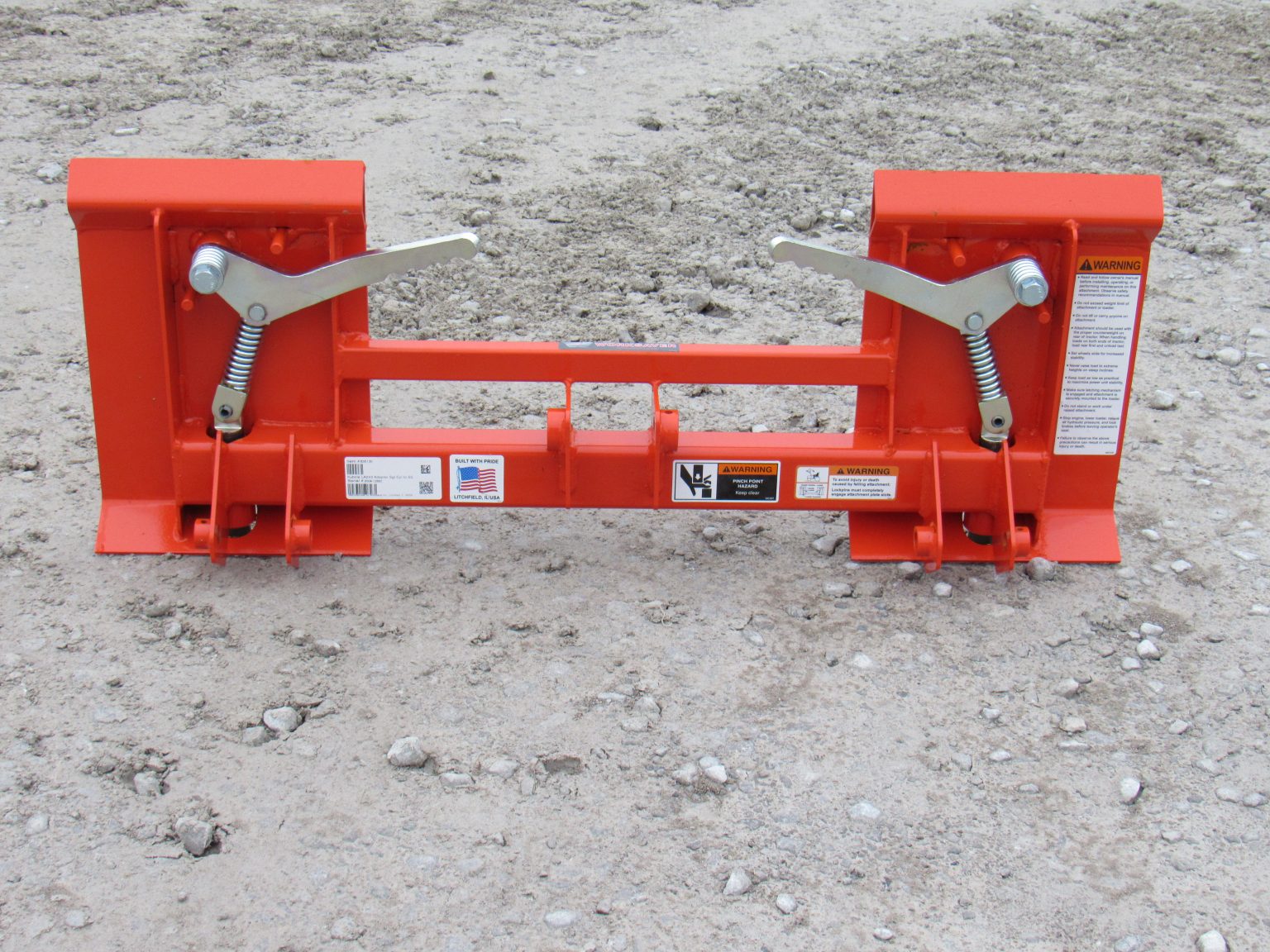 Kubota LA240 and LA243 Tractor Loader to Skid Steer Quick Attach ...