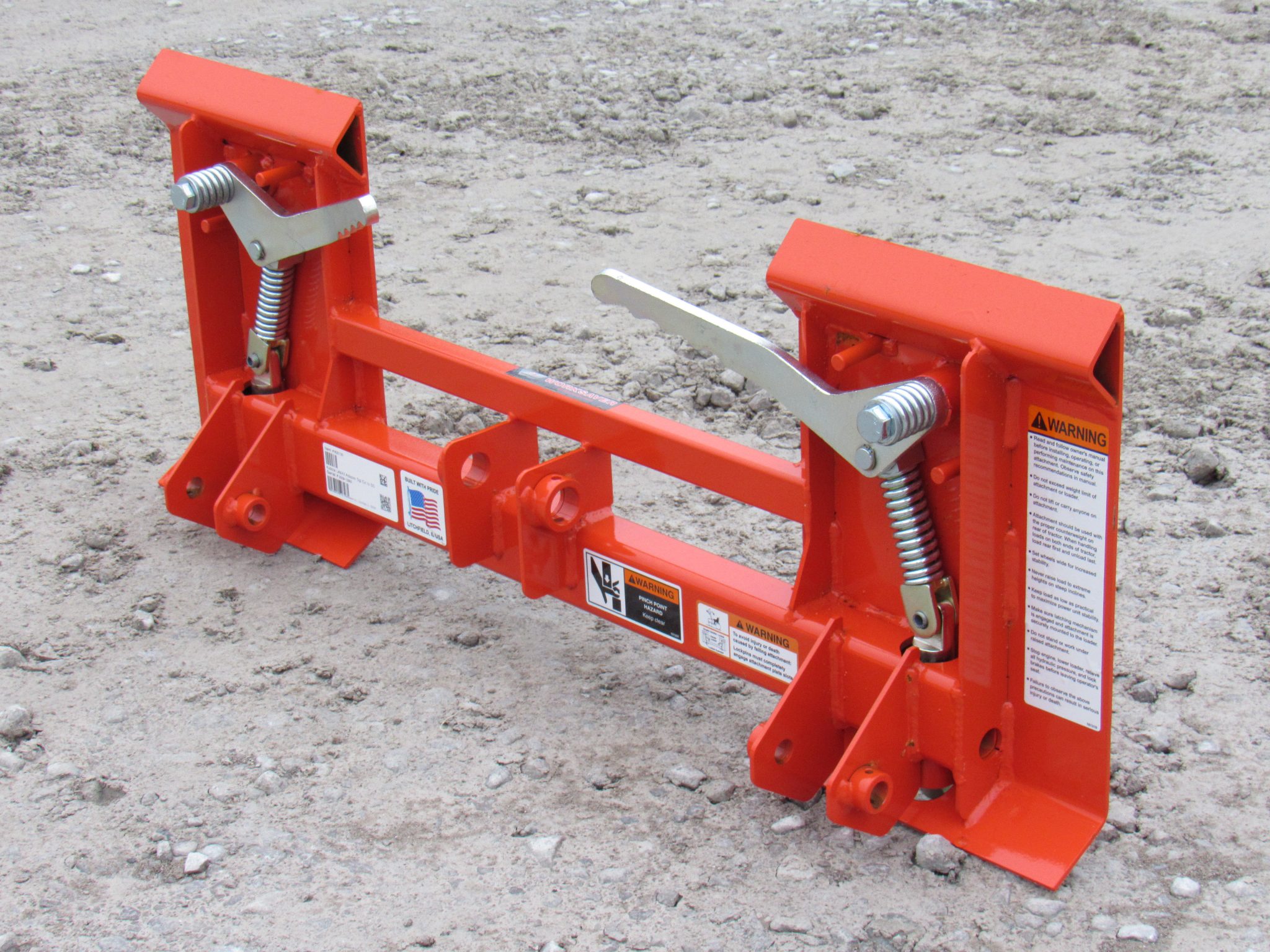 Kubota LA240 and LA243 Tractor Loader to Skid Steer Quick Attach