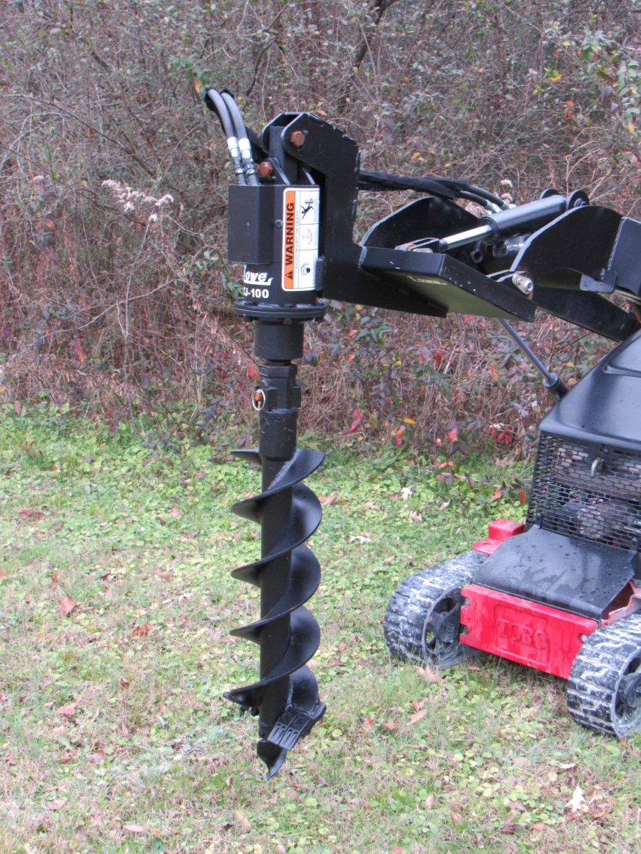 Lowe TJ100 Hex Auger Drive with 9″ Bit Fits Mini Skid Steer – Skid ...