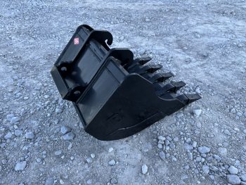 PRO Works EX93 24" Mini Excavator Bucket with Teeth for 6-10,000lb Bobcat X-Change Mini Excavator EX93024