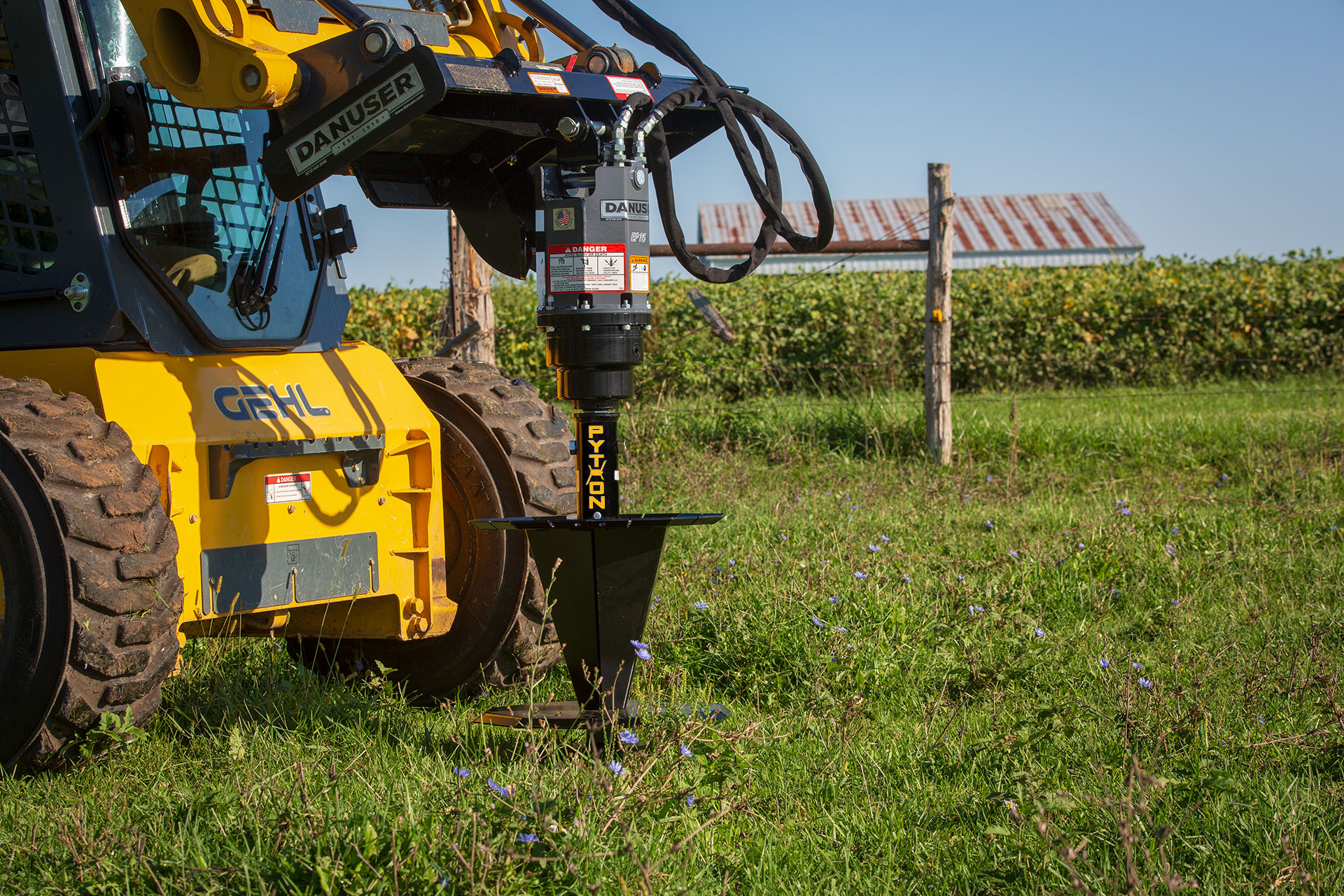 SKID STEER WIRE WINDER AUGER BIT