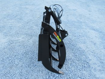 PRO Works 48" Compact Tractor Root Rake Clam Grapple Skid Steer Quick Attach Black GP5248B