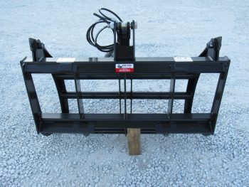 PRO Works 48" Compact Tractor Root Rake Clam Grapple Skid Steer Quick Attach Black GP5248B