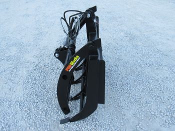 PRO Works 48" Compact Tractor Root Rake Clam Grapple Skid Steer Quick Attach Black GP5248B