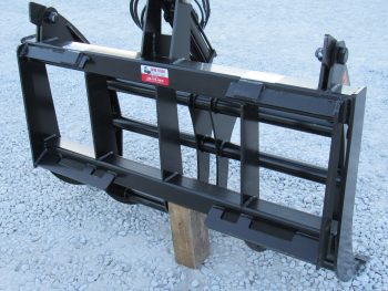 PRO Works 48" Compact Tractor Root Rake Clam Grapple Skid Steer Quick Attach Black GP5248B