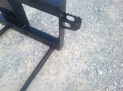 Quad Hay Spear With Guard Attachment Fits Skid Steer Quick Attach 